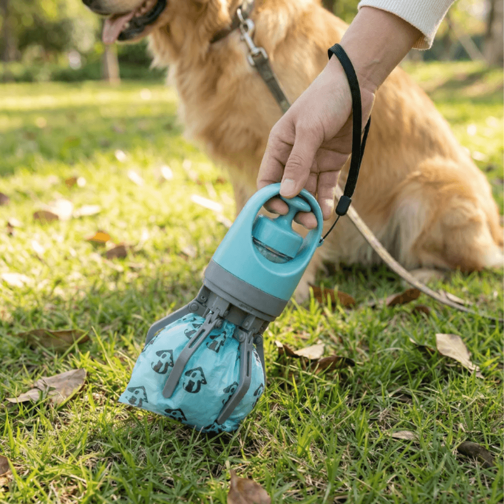 CleanPaw - łopatka do zbierania odchodów bez dotykania + gratis 15 woreczków